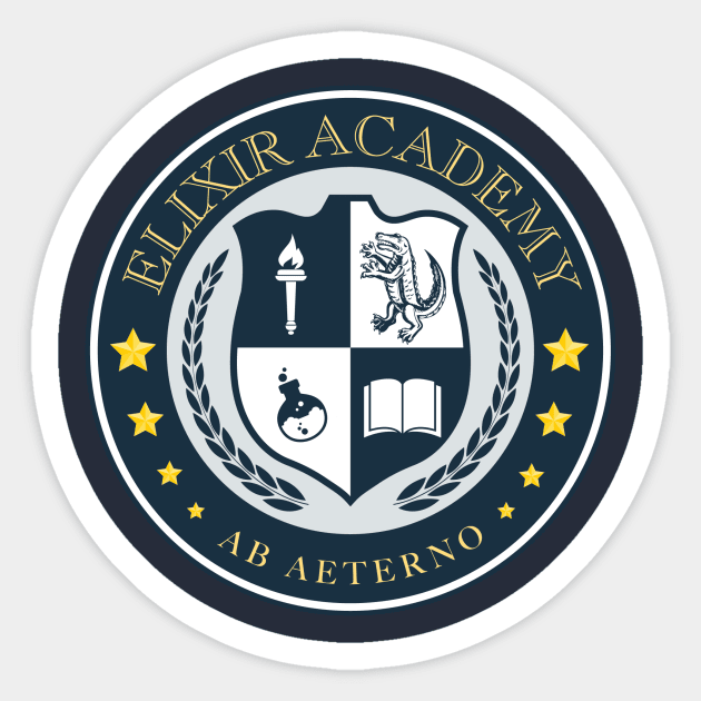 Elixir Academy Seal Sticker by GZM Podcasts